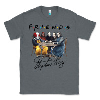 Charcoal Heather Horror friends Classic Tee - linhVisuals