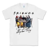 White Horror friends Classic Tee - linhVisuals