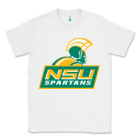 White norfolk state spartans Classic Tee - linhVisuals
