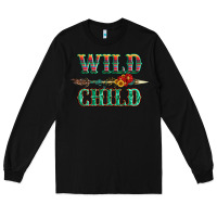 Black wild chıld serape sunflower and gemstone with arrow Long Sleeve Tee - Artiststas