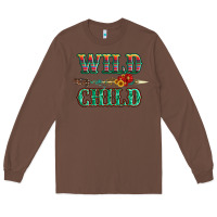 Chestnut wild chıld serape sunflower and gemstone with arrow Long Sleeve Tee - Artiststas