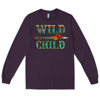Plum wild chıld serape sunflower and gemstone with arrow Long Sleeve Tee - Artiststas