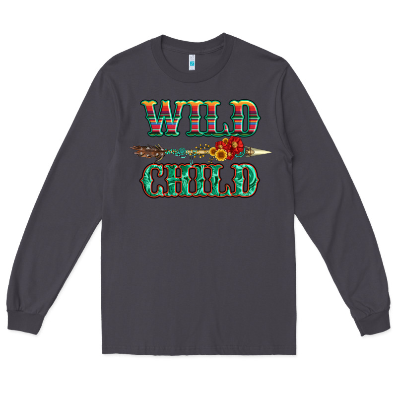 Wild Chıld Serape Sunflower And Gemstone With Arrow Long Sleeve Tee by Artiststas | Teevron