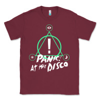 Burgundy PANIC! AT THE DISCO Classic Tee - linhVisuals