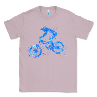 Lilac downhill mountain bike t  shirt downhill mountain bike jump blue water Classic Tee - linhVisuals