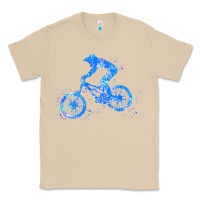 Mushroom downhill mountain bike t  shirt downhill mountain bike jump blue water Classic Tee - linhVisuals