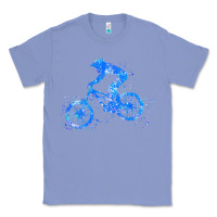 Colony Blue downhill mountain bike t  shirt downhill mountain bike jump blue water Classic Tee - linhVisuals