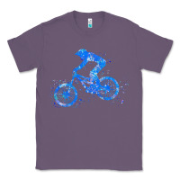 Lavender downhill mountain bike t  shirt downhill mountain bike jump blue water Classic Tee - linhVisuals