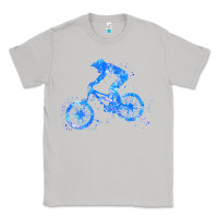 Moon Dust downhill mountain bike t  shirt downhill mountain bike jump blue water Classic Tee - linhVisuals