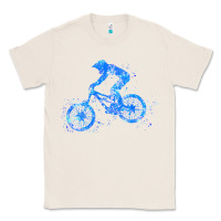 Natural downhill mountain bike t  shirt downhill mountain bike jump blue water Classic Tee - linhVisuals