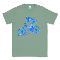 Sage downhill mountain bike t  shirt downhill mountain bike jump blue water Classic Tee - linhVisuals