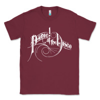 Burgundy PANIC! AT THE DISCO Classic Tee - linhVisuals