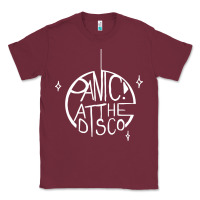 Burgundy PANIC! AT THE DISCO Classic Tee - linhVisuals