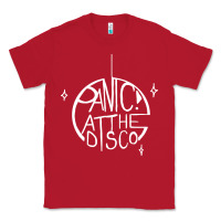 Red PANIC! AT THE DISCO Classic Tee - linhVisuals