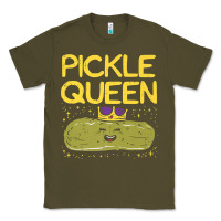Army Green are you the pickle queen womens funny pickle gifts premium t shirt Classic Tee - linhVisuals