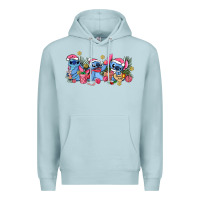 Blue Mist pink christmas stitch and gifts Premium Hoodie - AdoDesignShop