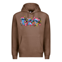 Chestnut pink christmas stitch and gifts Premium Hoodie - AdoDesignShop