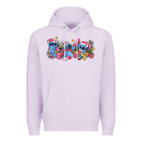 Lilac pink christmas stitch and gifts Premium Hoodie - AdoDesignShop