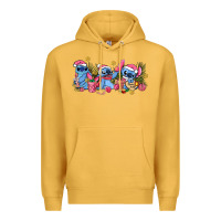 Mustard pink christmas stitch and gifts Premium Hoodie - AdoDesignShop