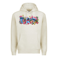 Oatmeal Heather pink christmas stitch and gifts Premium Hoodie - AdoDesignShop