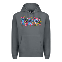 Rock pink christmas stitch and gifts Premium Hoodie - AdoDesignShop