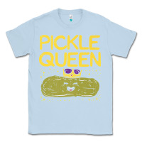 Dusty Blue are you the pickle queen womens funny pickle gifts premium t shirt Classic Tee - linhVisuals
