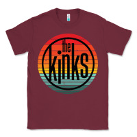 Burgundy The Kinks Vintage Music Retro Classic Tee - linhVisuals