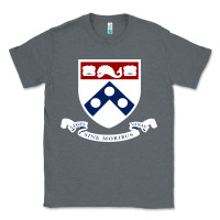 Charcoal Heather upenn shield with banner Classic Tee - linhVisuals