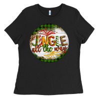 Black Christmas Jingle Ladies Tee - Artiststas