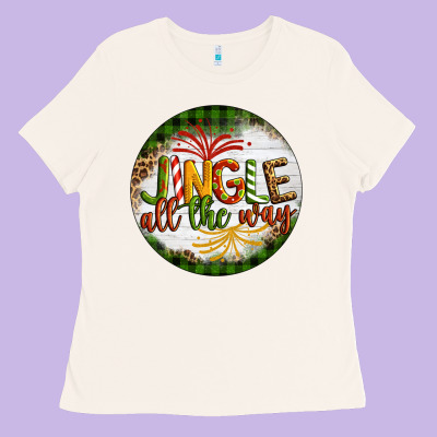 Christmas Jingle Ladies Tee Designed By Artiststas