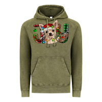 Vintage Olive christmas chihuahua joy Vintage Hoodie - BarkalooDesign