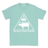 Seafoam the real food pyramid carnivore Classic Tee - linhVisuals