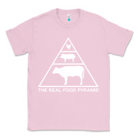 Bubblegum Pink the real food pyramid carnivore Classic Tee - linhVisuals