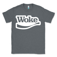 Charcoal Heather Woke Classic Tee - linhVisuals
