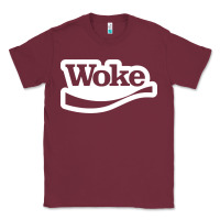 Burgundy Woke Classic Tee - linhVisuals