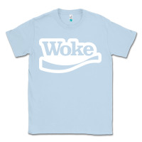 Dusty Blue Woke Classic Tee - linhVisuals