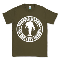 Army Green Wounded Warrior No One Left Behind War Veteran Classic Tee - linhVisuals