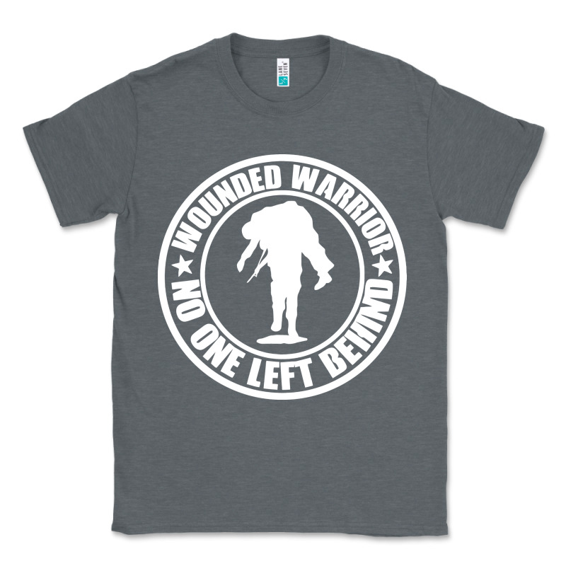 Wounded Warrior No One Left Behind War Veteran Classic Tee by linhVisuals | Teevron