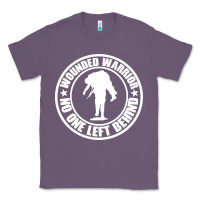 Lavender Wounded Warrior No One Left Behind War Veteran Classic Tee - linhVisuals