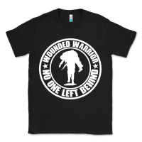 Black Wounded Warrior No One Left Behind War Veteran Classic Tee - linhVisuals