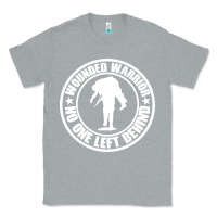 Heather Grey Wounded Warrior No One Left Behind War Veteran Classic Tee - linhVisuals