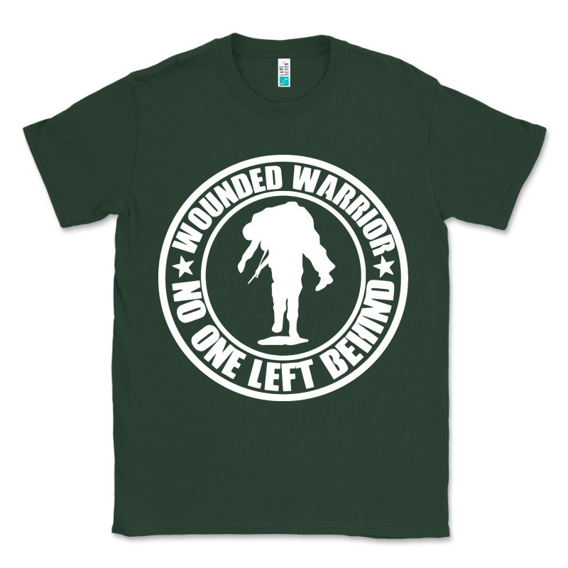 Wounded Warrior No One Left Behind War Veteran Classic Tee by linhVisuals | Teevron