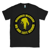 Black Wounded Warrior No One Left Behind War Veteran Classic Tee - linhVisuals
