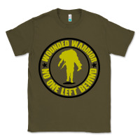 Army Green Wounded Warrior No One Left Behind War Veteran Classic Tee - linhVisuals