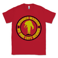Red Wounded Warrior No One Left Behind War Veteran Classic Tee - linhVisuals