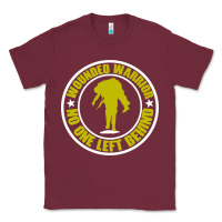 Burgundy Wounded Warrior No One Left Behind War Veteran Classic Tee - linhVisuals