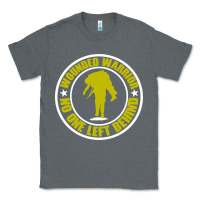 Charcoal Heather Wounded Warrior No One Left Behind War Veteran Classic Tee - linhVisuals