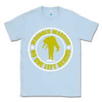 Dusty Blue Wounded Warrior No One Left Behind War Veteran Classic Tee - linhVisuals