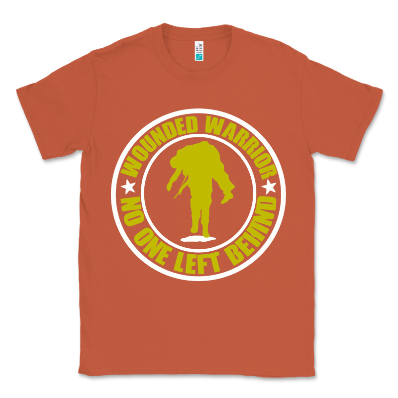 Wounded Warrior No One Left Behind War Veteran Classic Tee by linhVisuals | Teevron