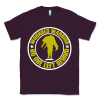 Plum Wounded Warrior No One Left Behind War Veteran Classic Tee - linhVisuals